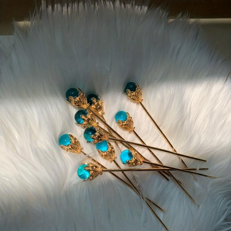 Ancient Style Golden Stick Hairpin Daisy Hairpin Straight Hairpin