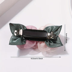 Fabric Flower Hair Clip for Party, Birthday