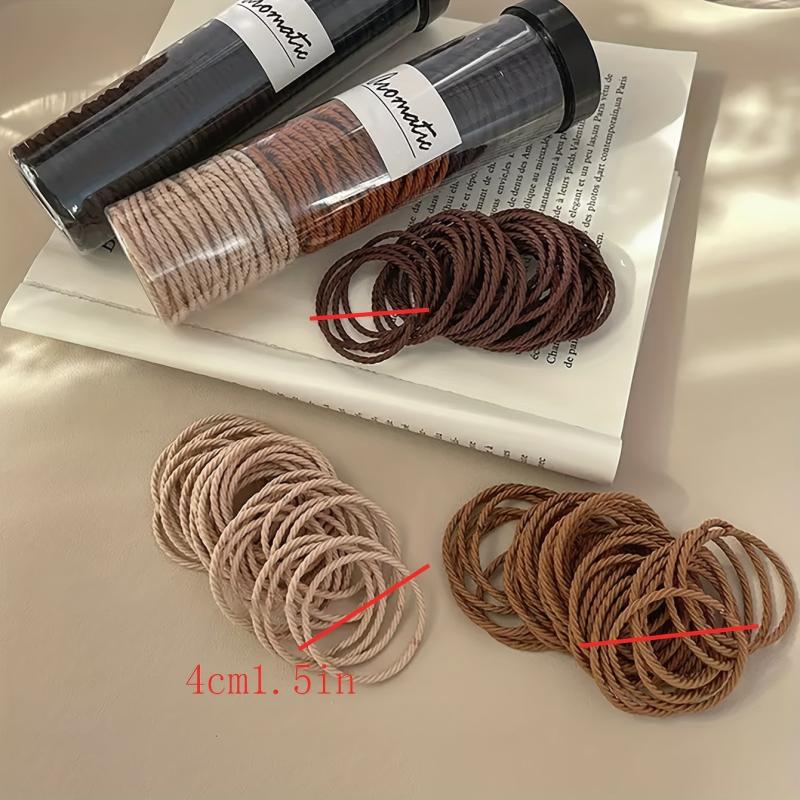 200pcs Skinny Elastic Hair Rope Ponytail Holder Hair Accessories