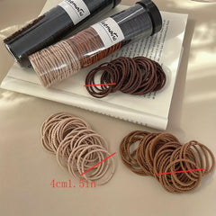200pcs Skinny Elastic Hair Rope Ponytail Holder Hair Accessories