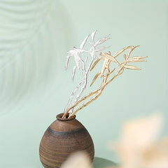 Alloy Bamboo Hairpin Hair Stick Ponytail Holder