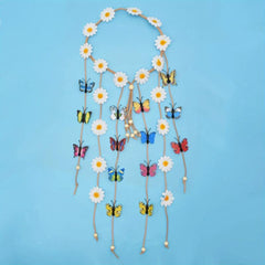 Daisy Flower Butterfly Headband Tassel Hair Bands Hair Accessories