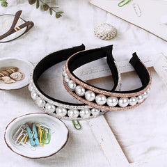 Vintage Faux Pearl Hairband Bridal Wedding Tiara Hair Accessories