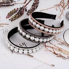 Vintage Faux Pearl Hairband Bridal Wedding Tiara Hair Accessories