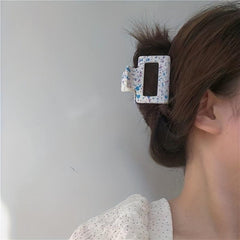 5pcs Rectangle Claw Clip Colorful Ponytail Holder Hair Accessories