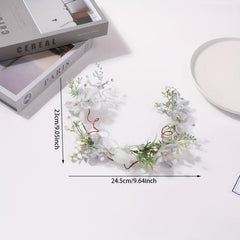 Flower Leaf Head Hoop Garland Headdress for Women Girls Wedding
