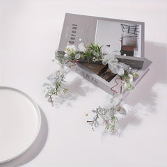 Flower Leaf Head Hoop Garland Headdress for Women Girls Wedding