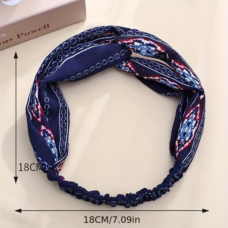 Criss Cross Headband Stretchy Headwear Boho Turban - Daily Workout Hair Accessor