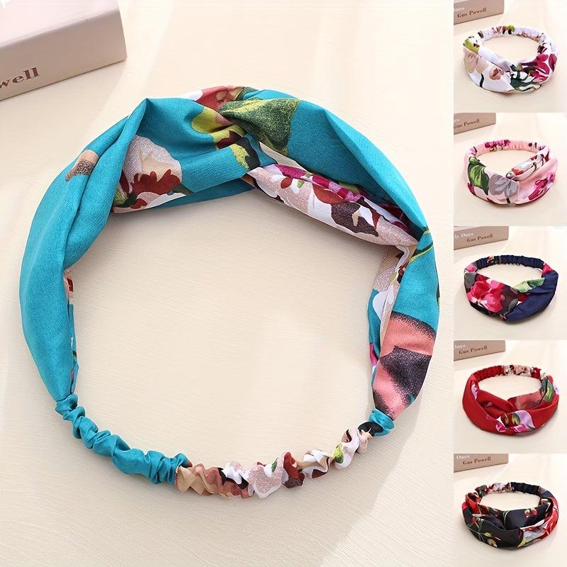 Criss Cross Headband Stretchy Headwear Boho Turban - Daily Workout Hair Accessor