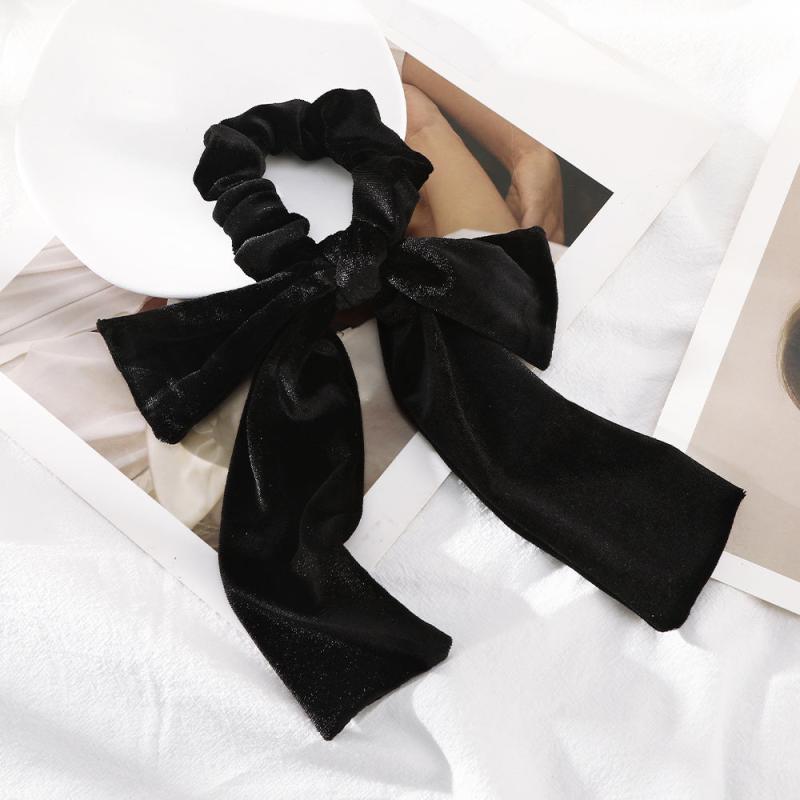 Velvet Bow Hair Rubber Bands Knot Large Hair Tie Ponytail Hair Ropes