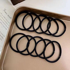 50pcs Hair Tie Elastic Ponytail Hair Rope Rubber Band Basic Accessories
