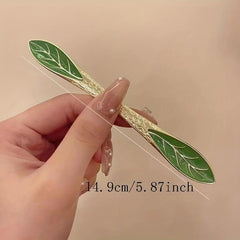 Chinese Green Alloy Hairpin Cheongsam Dress Up Accessories
