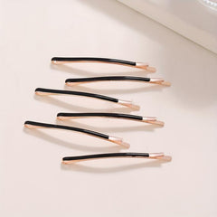 Women's Glossy Bobby Pin Enamel Hair Clip