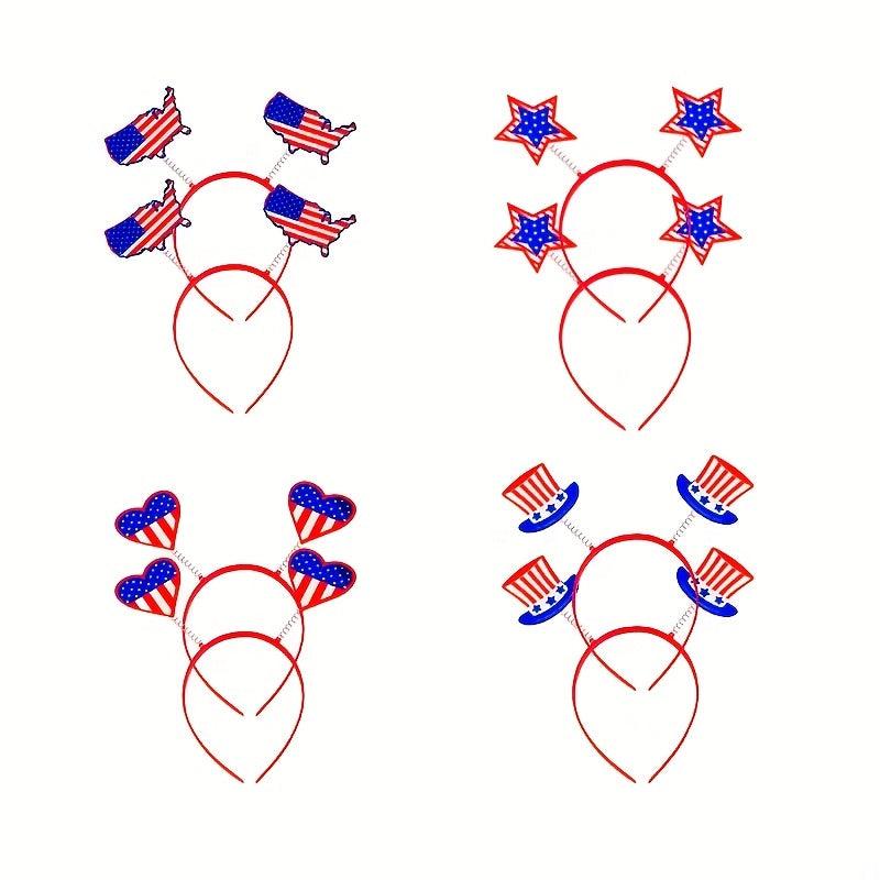 American Flag Headband Hair Accessories For Independence Women Girls Hair Band