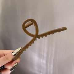 Solid Plush Hair Clip Women's Hair Accessories