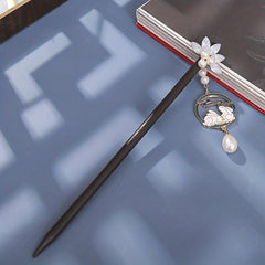 Wooden Hairpin Ancient Style Tassel Hairpin Bunny Pendant Hairpin