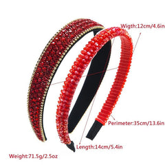 2pcs Rhinestone Headband Crystal Hairband Hair Accessories
