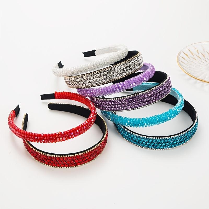 2pcs Rhinestone Headband Crystal Hairband Hair Accessories
