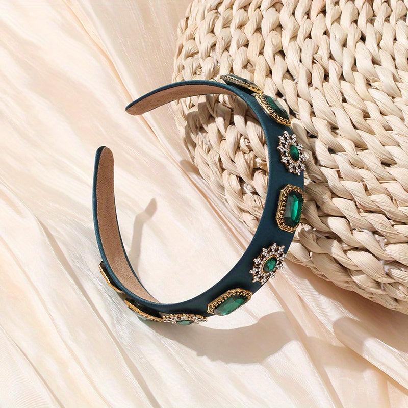 Baroque Crystal Headband For Women Girls Hair Band Headdress Party Prom
