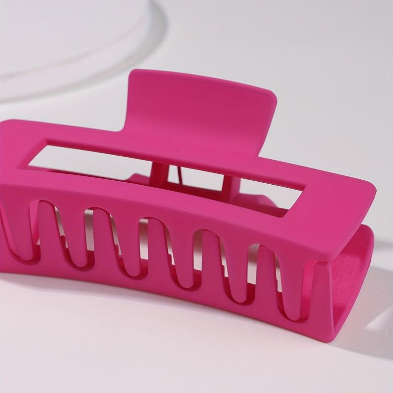 Clear Square Hair Claw Clips Strong Hold Hair Jaw Clip For Thick Hair