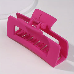 Clear Square Hair Claw Clips Strong Hold Hair Jaw Clip For Thick Hair