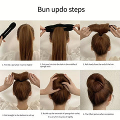 3pcs Bun Maker Tools Hair Accessories Faux Pearl Hair Pin Decoration