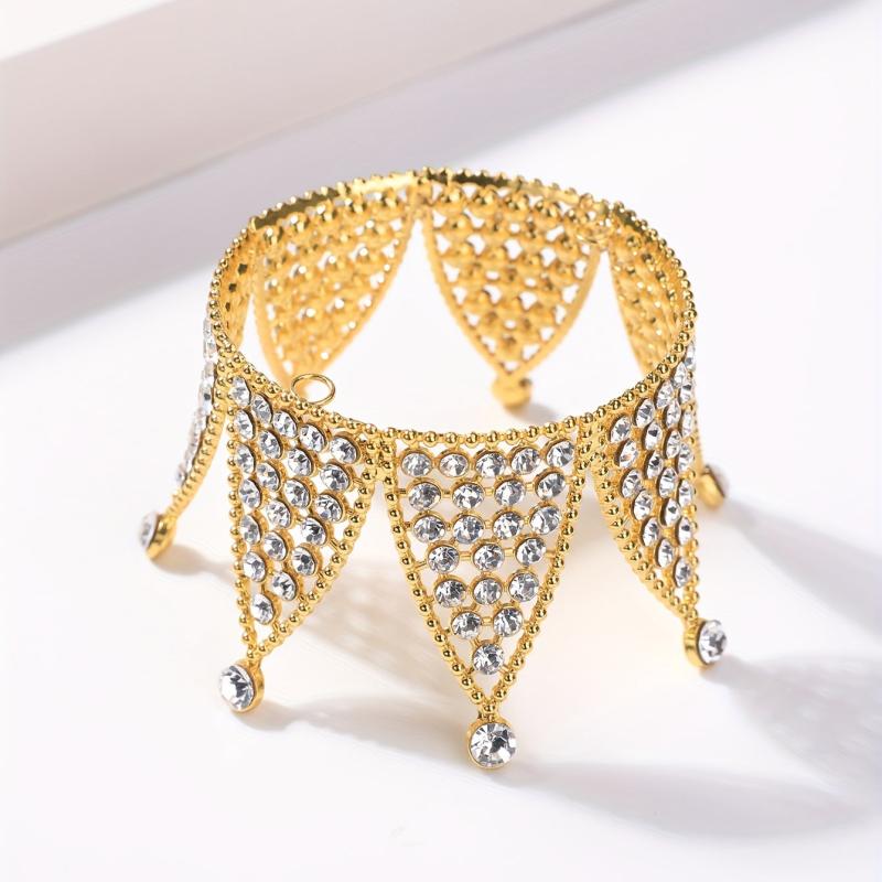 Rhinestone Crown Queen's Crown Headband Bridal Wedding Hair Accessories