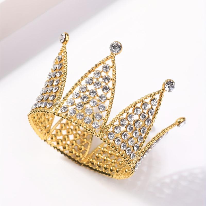 Rhinestone Crown Queen's Crown Headband Bridal Wedding Hair Accessories