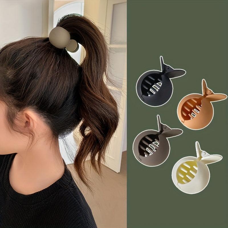 5PCS Round Bun Clip High Ponytail Hair Claw Clip Headwear Hair Accessories