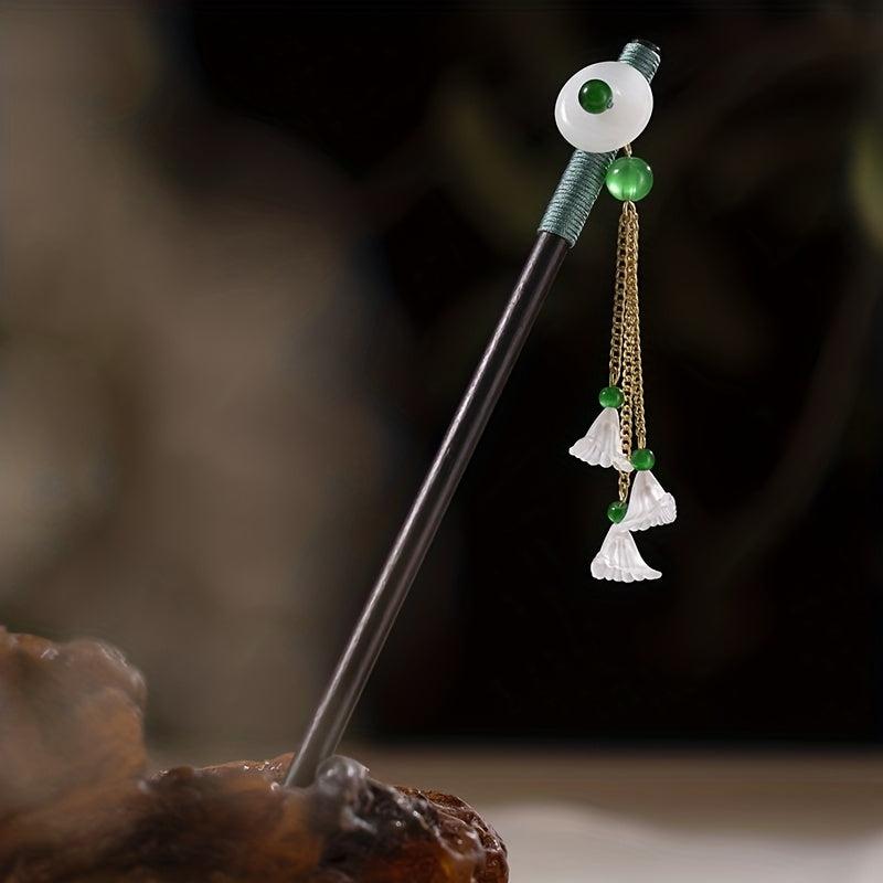 Chinese Style Hairpin Wooden Hair Stick Ponytail Holder Hair Accessories