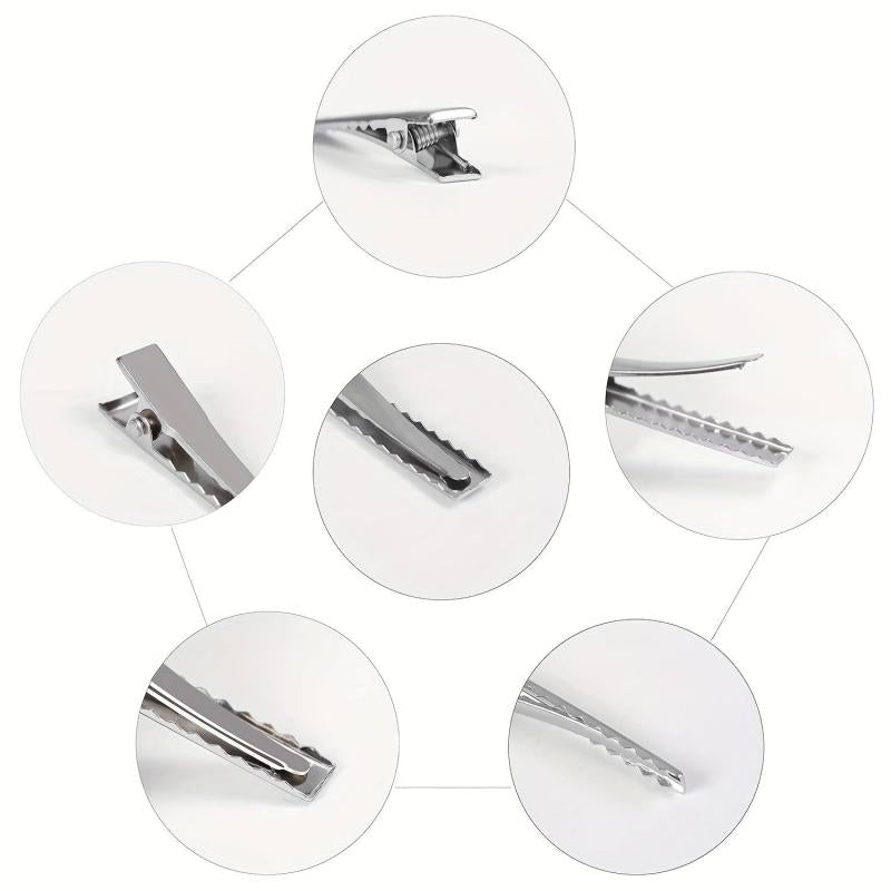 24Pcs Metal Duck Billed Hair Clips for Women Salon Hair Acces