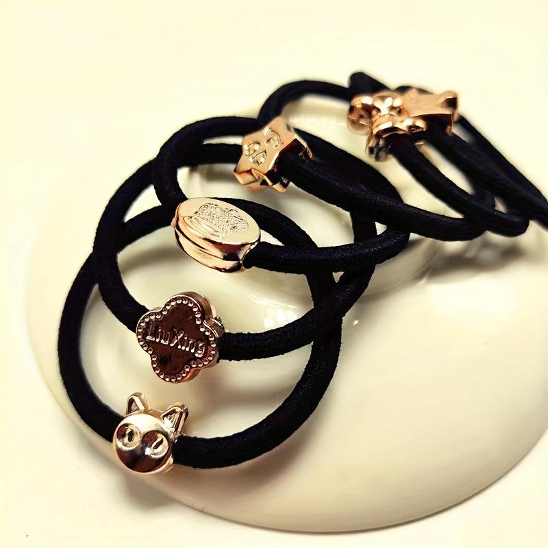 10 Pcs Non Slip Hair Tie Ponytail Holder Elastic Hair Accessory