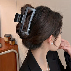 Gradient Hair Clip Hollow Hair Claw Ponytail Holder for Women Girls