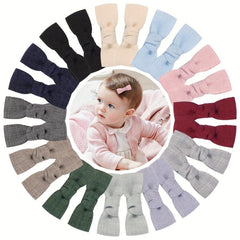 12 PCS Baby Girls Hair Clips Non Slip Bows Barrettes For Toddlers