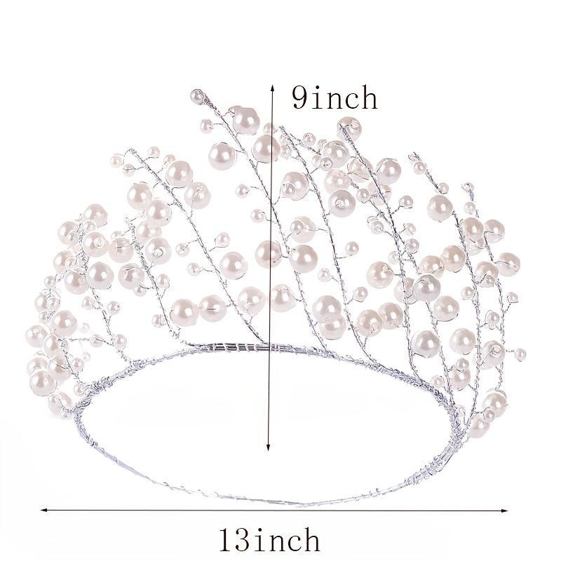 Silvery Crystal Headband Wedding Crowns Hair Accessories Tiara Hairband
