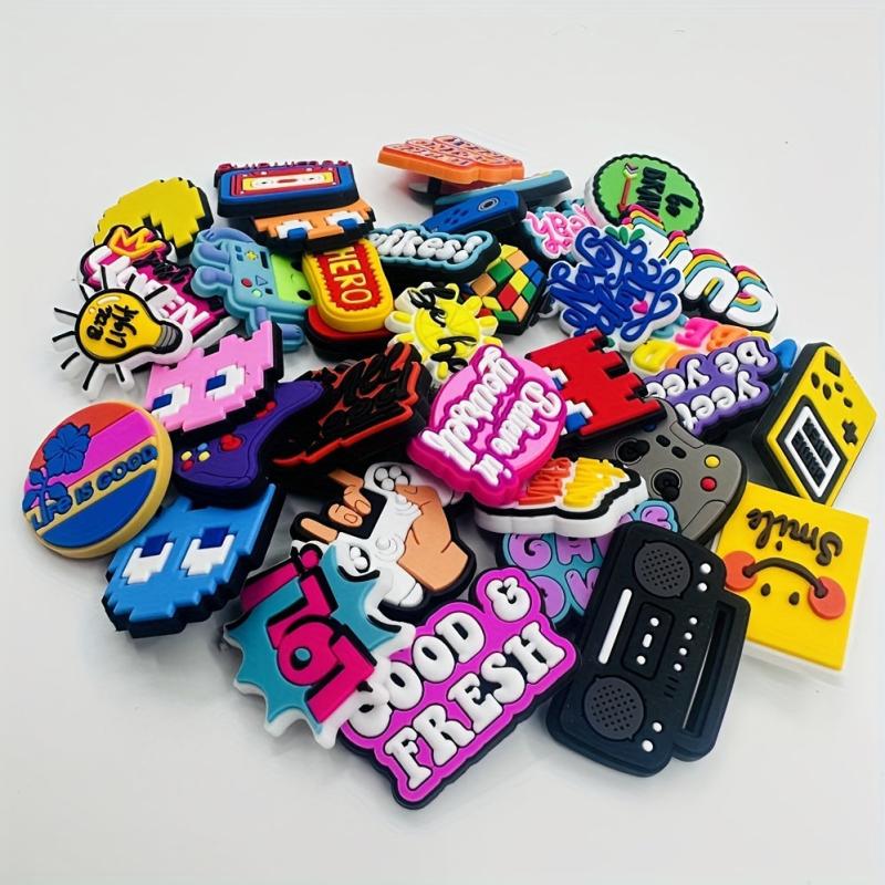 37PCS Casual and Cartoon Shoe Flower and Buckle Bracelet