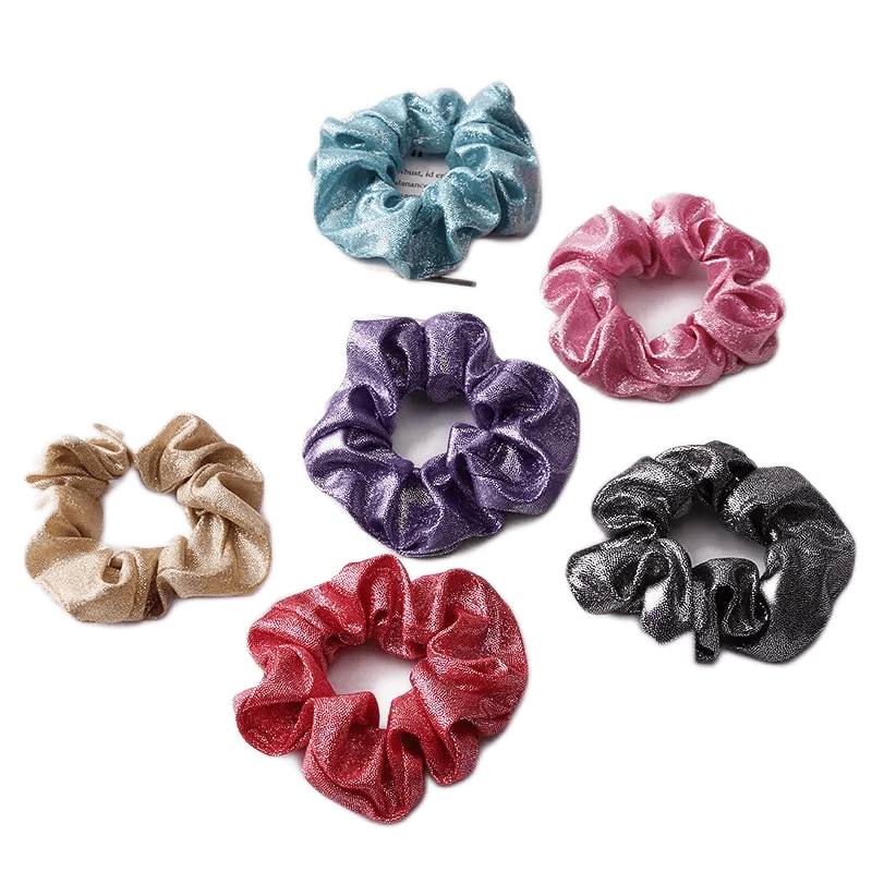 Y2K Sequin Glitter Scrunchies Hair Tie Ponytail Holder Hair Accessories