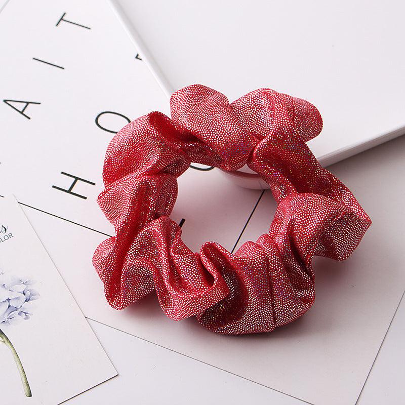 Y2K Sequin Glitter Scrunchies Hair Tie Ponytail Holder Hair Accessories