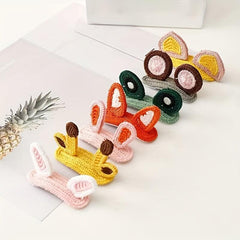 Animal Ear Wool Hair Clip Headdress for Girls