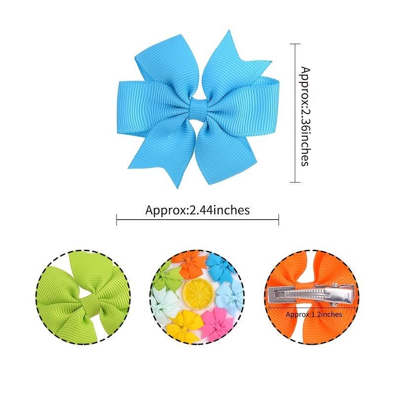 12PCS Bowknot Hair Clip Women Hair Accessories