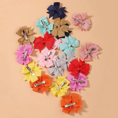 12PCS Bowknot Hair Clip Women Hair Accessories