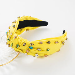 Beaded Criss Headband Girls Pearls Turban Women Vintage Hoops Knotted Accessory