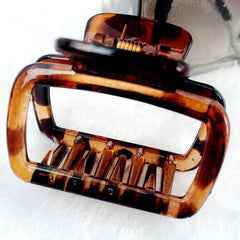 Square Hollowed Small Hair Claw Shark Claw Hair Clip for Women