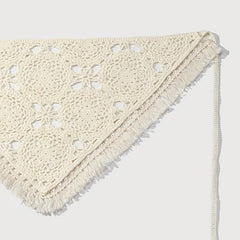 Solid Knitting Triangle Scarf Headband Hair Scarf Style Hair Accessories