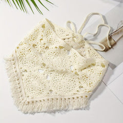 Solid Knitting Triangle Scarf Headband Hair Scarf Style Hair Accessories