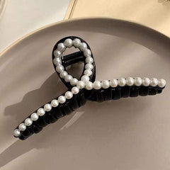 Ivory Pearl Hair Clip Bridal Claw Strong Hold Grip Hair Jaw Clip