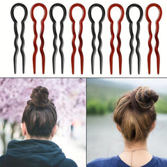 3pcs U Shaped Hair Pin Hair Fork For Thick Hair
