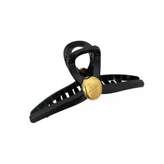Golden Round Decor Hair Claw Clip Non-slip Ponytail Holder Women Girl Hair Claw