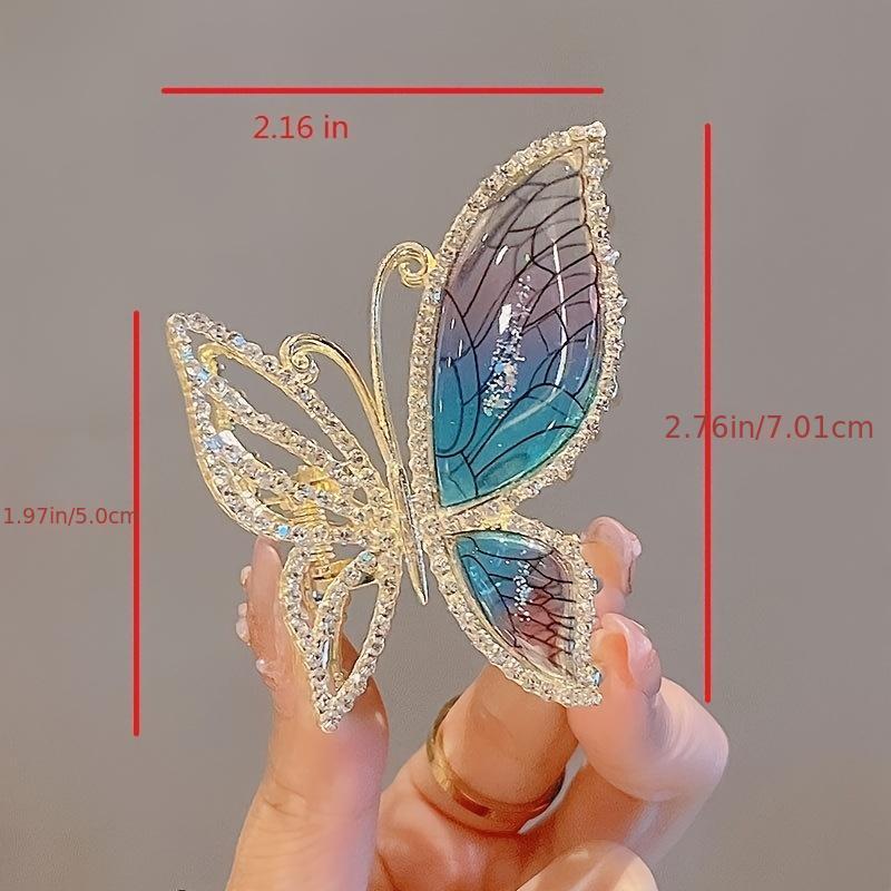 Glitter Rhinestone Hair Claw Clips Strong Hold Barrettes Hair Accessories Women