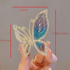 Glitter Rhinestone Hair Claw Clips Strong Hold Barrettes Hair Accessories Women